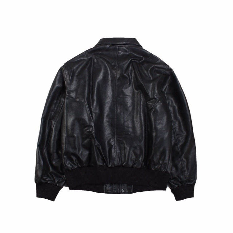 BALENCIAGA FAUX LEATHER JACKET BLACK - Phantom Kicks