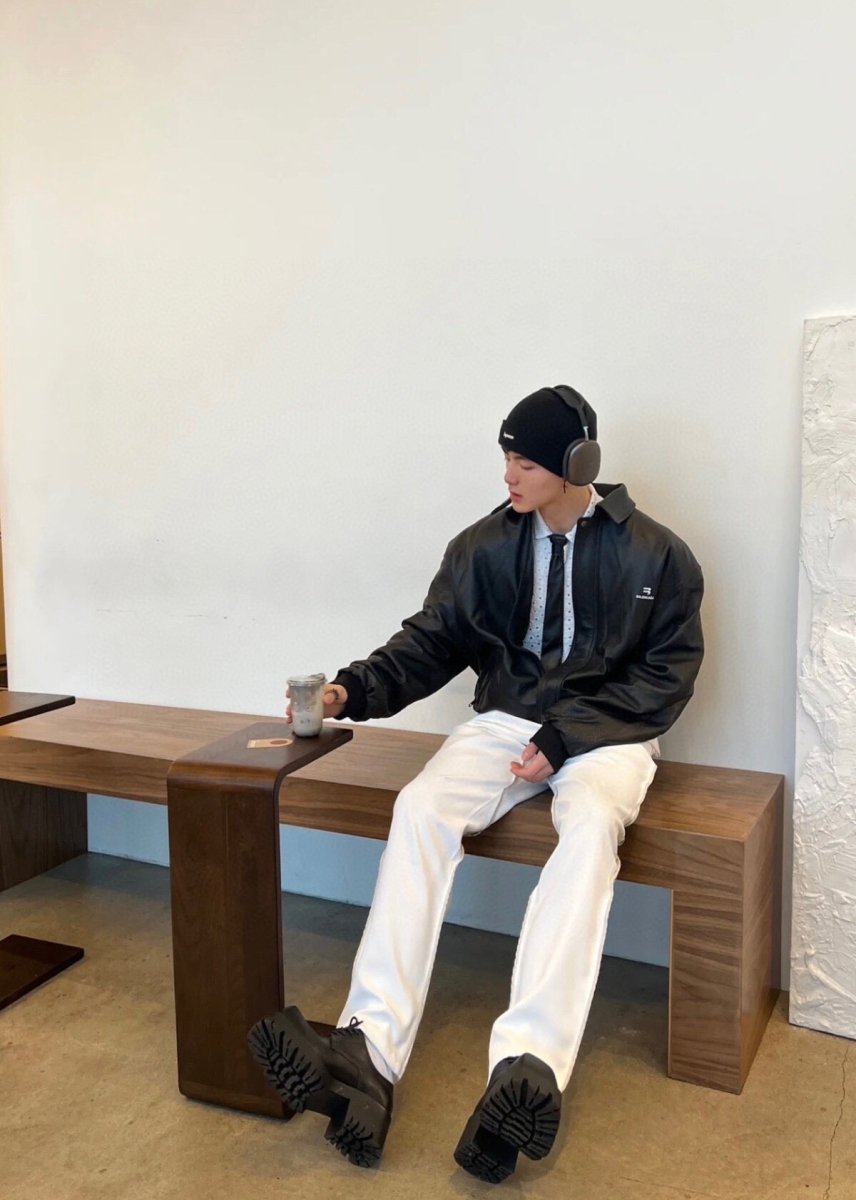 BALENCIAGA FAUX LEATHER JACKET BLACK - Phantom Kicks