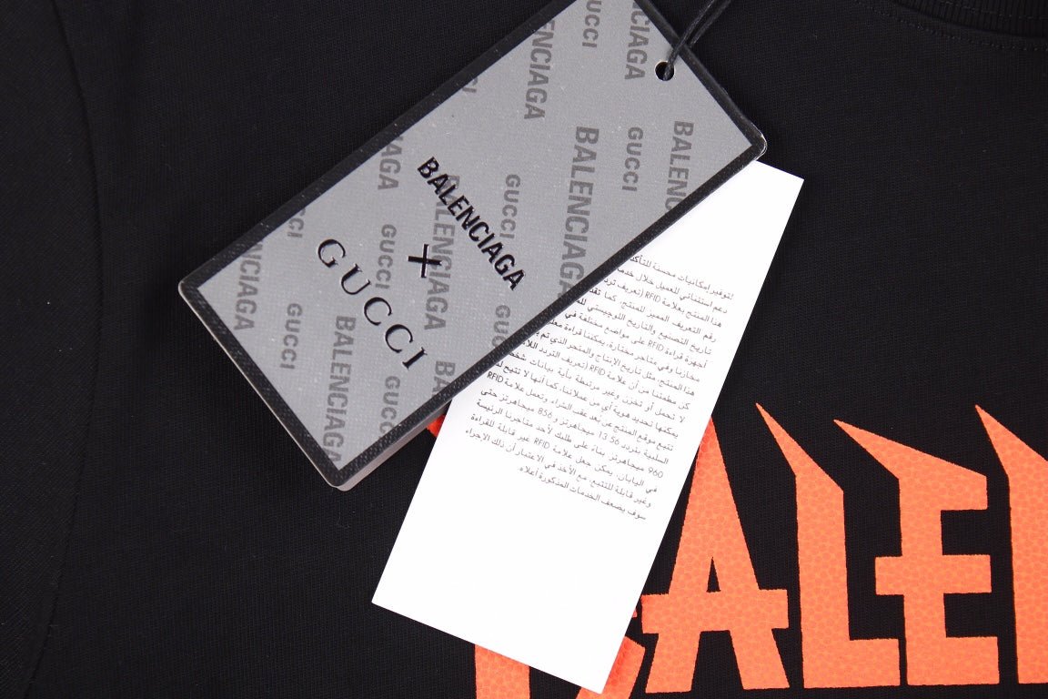 Balenciaga Gothic Logo T-Shirt - Phantom Kicks