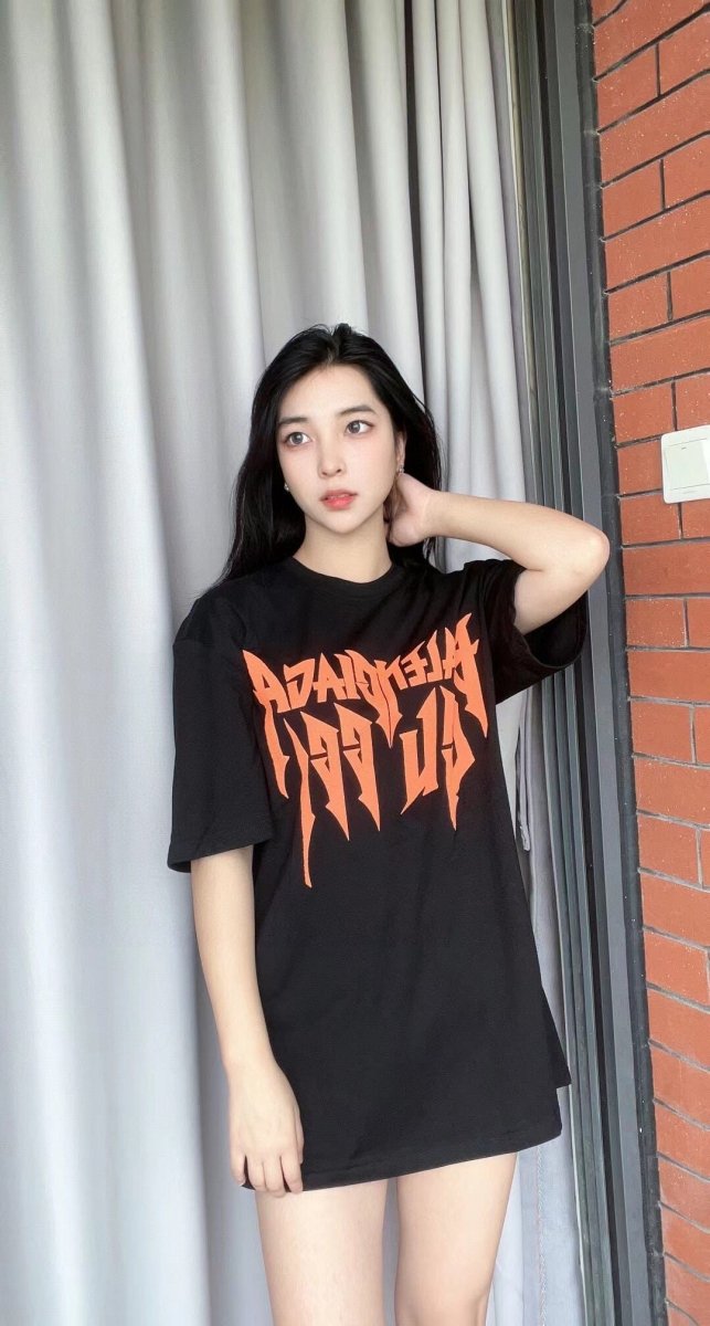 Balenciaga Gothic Logo T-Shirt - Phantom Kicks