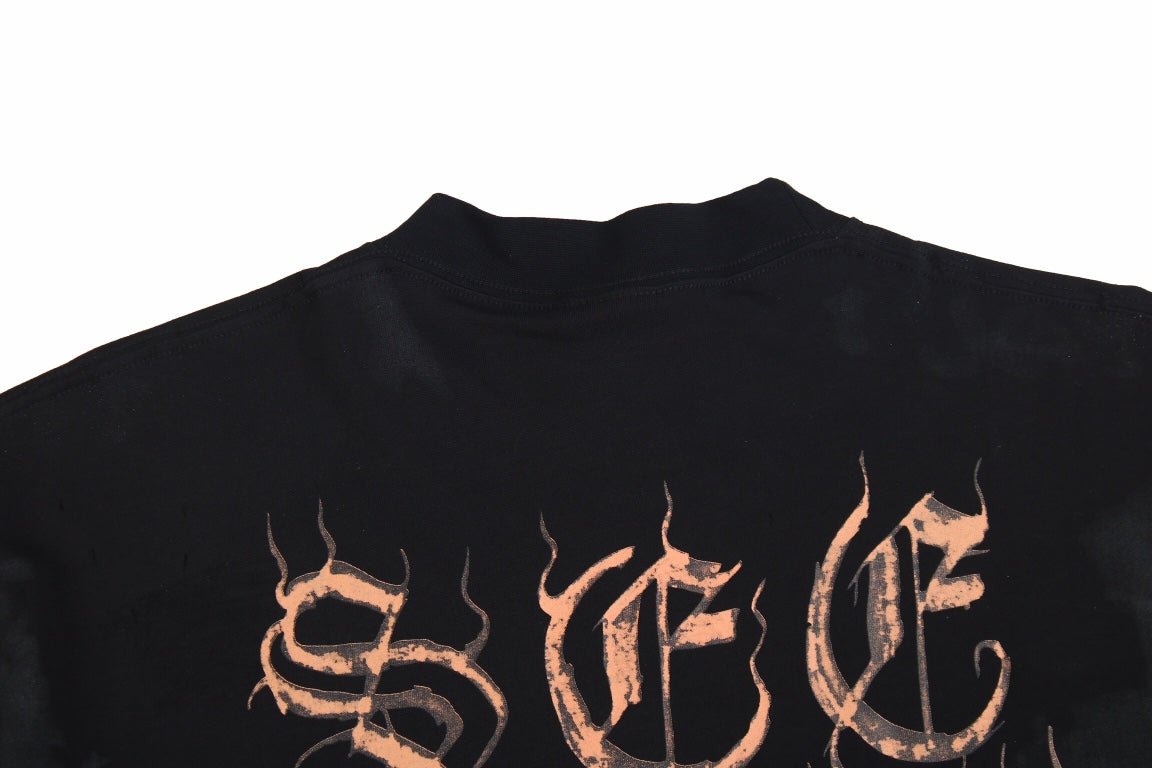 BALENCIAGA GOTHIC LOGO T-SHIRT BLACK - Phantom Kicks