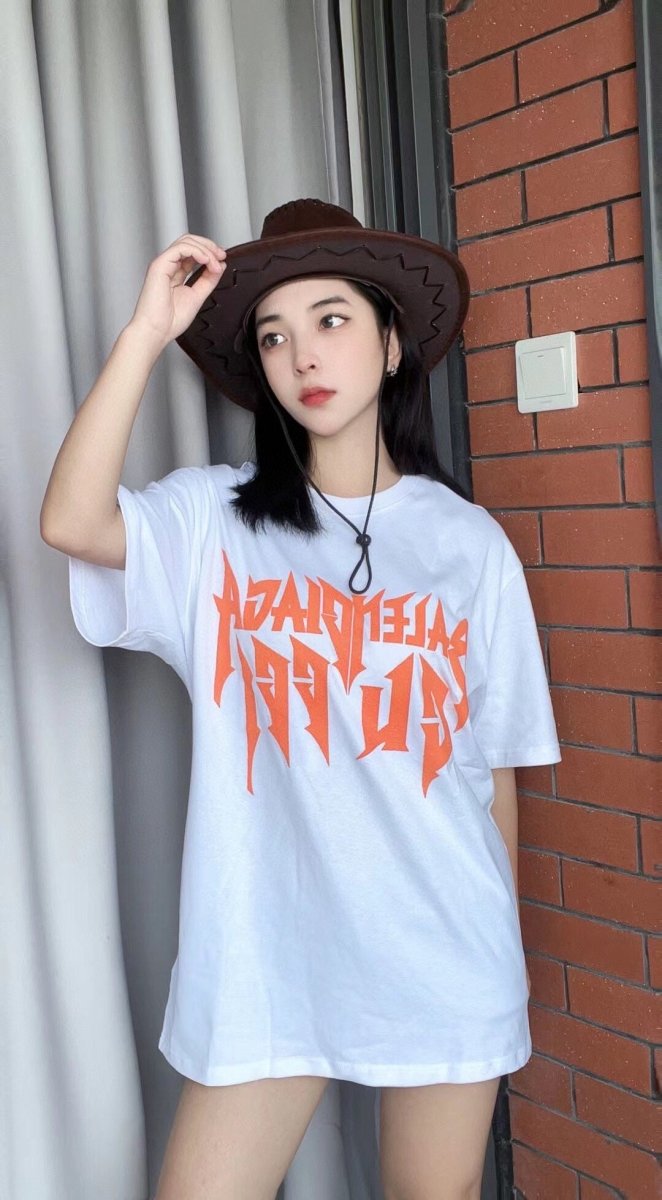 Balenciaga Gothic Logo T-Shirt - White - Phantom Kicks