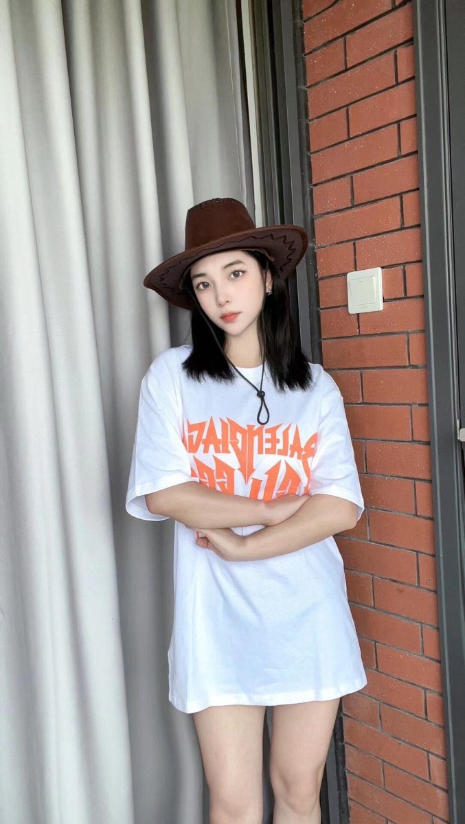 Balenciaga Gothic Logo T-Shirt - White - Phantom Kicks