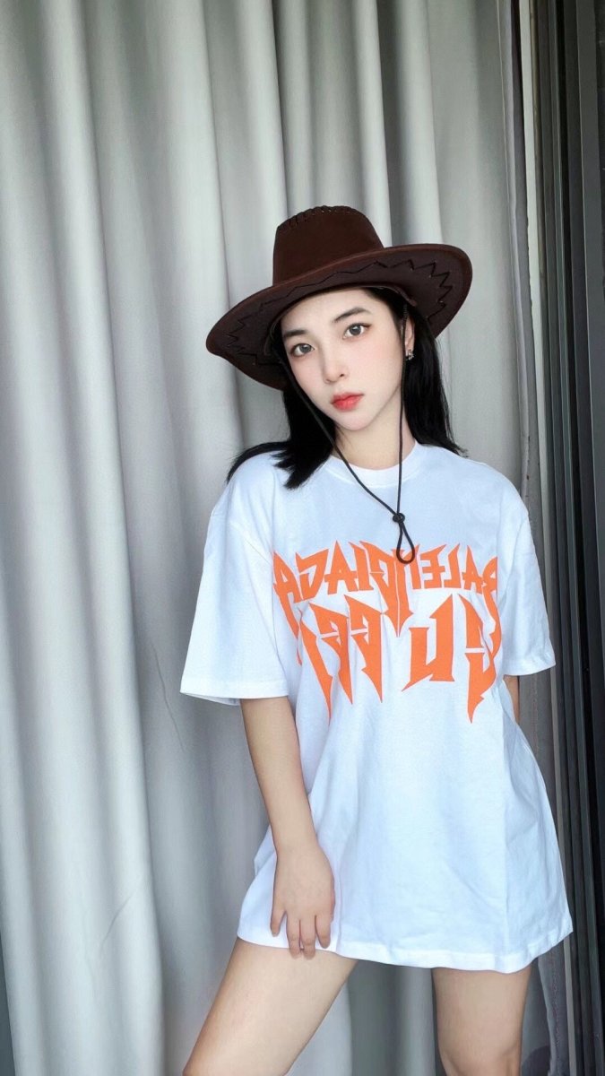 Balenciaga Gothic Logo T-Shirt - White - Phantom Kicks