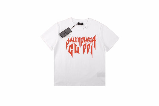 Balenciaga Gothic Logo T-Shirt - White - Phantom Kicks
