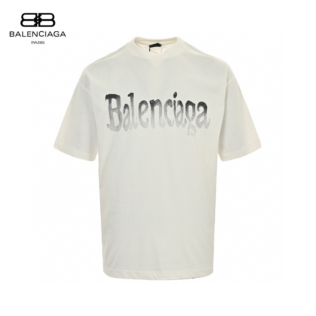 Balenciaga Gradient Logo T-Shirt - Phantom Kicks