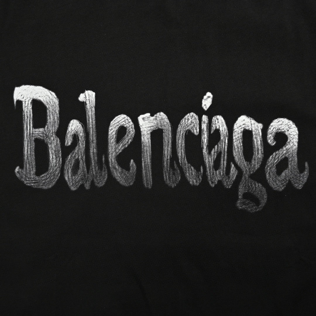 Balenciaga Gradient Logo T-Shirt (Black) - Phantom Kicks