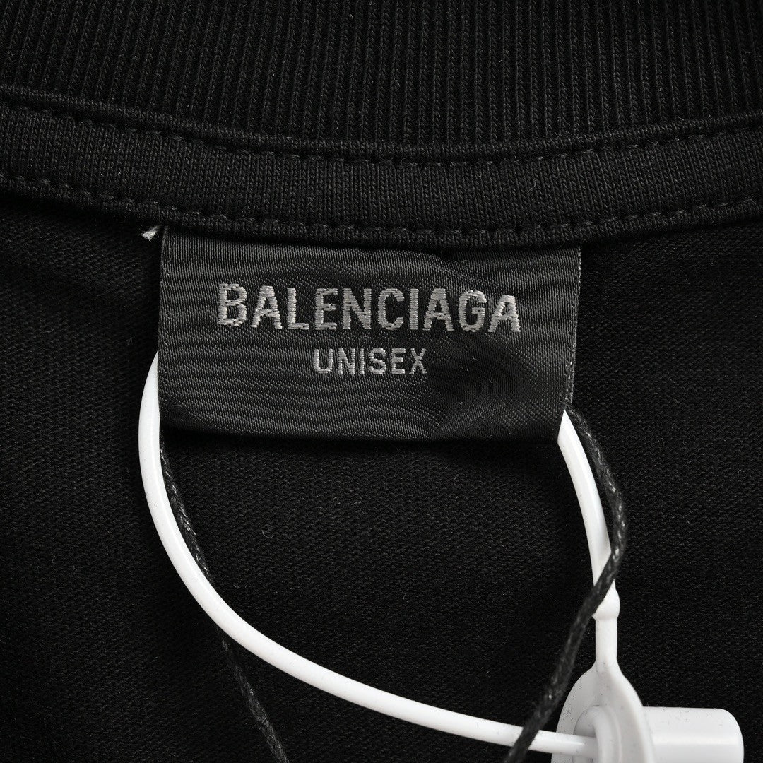 Balenciaga Gradient Logo T-Shirt (Black) - Phantom Kicks