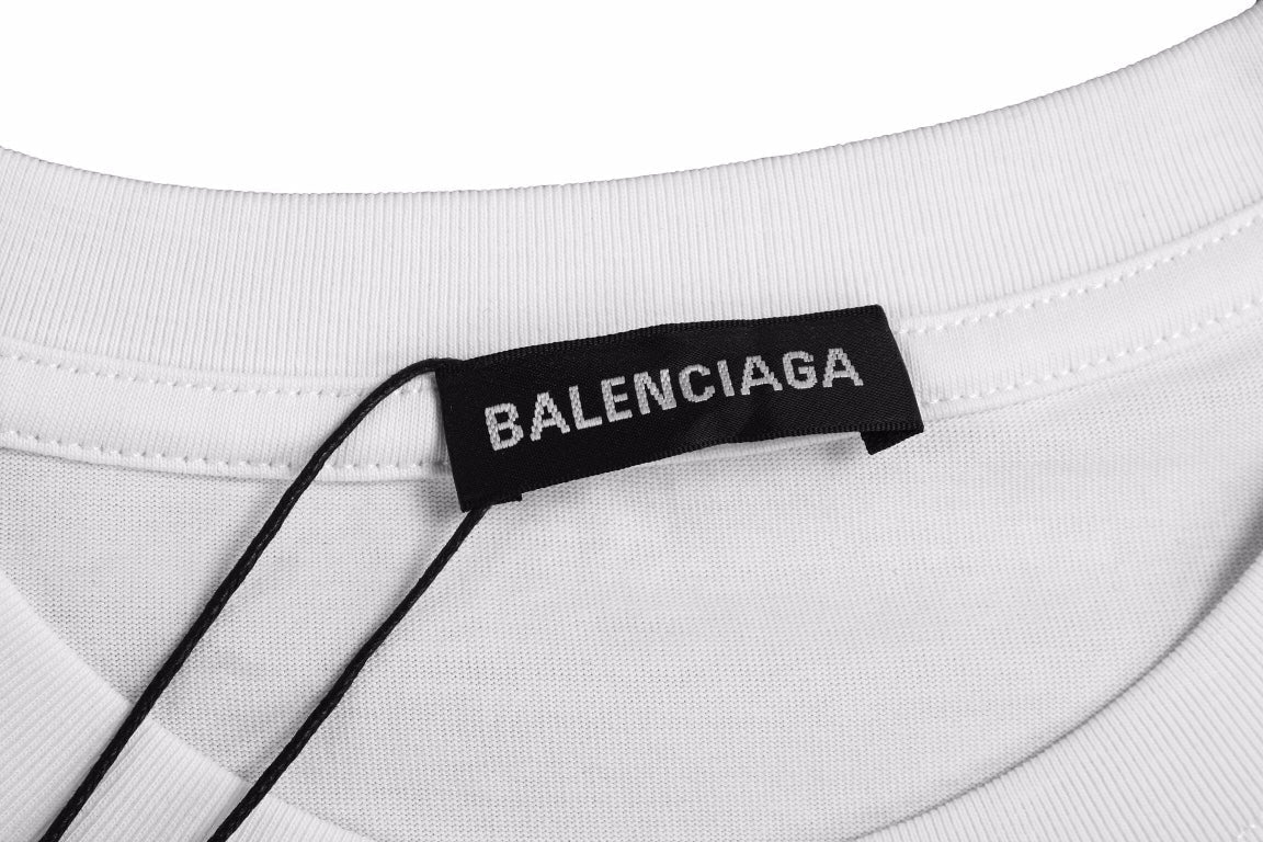 BALENCIAGA GRADIENT LOGO T-SHIRT WHITE - Phantom Kicks