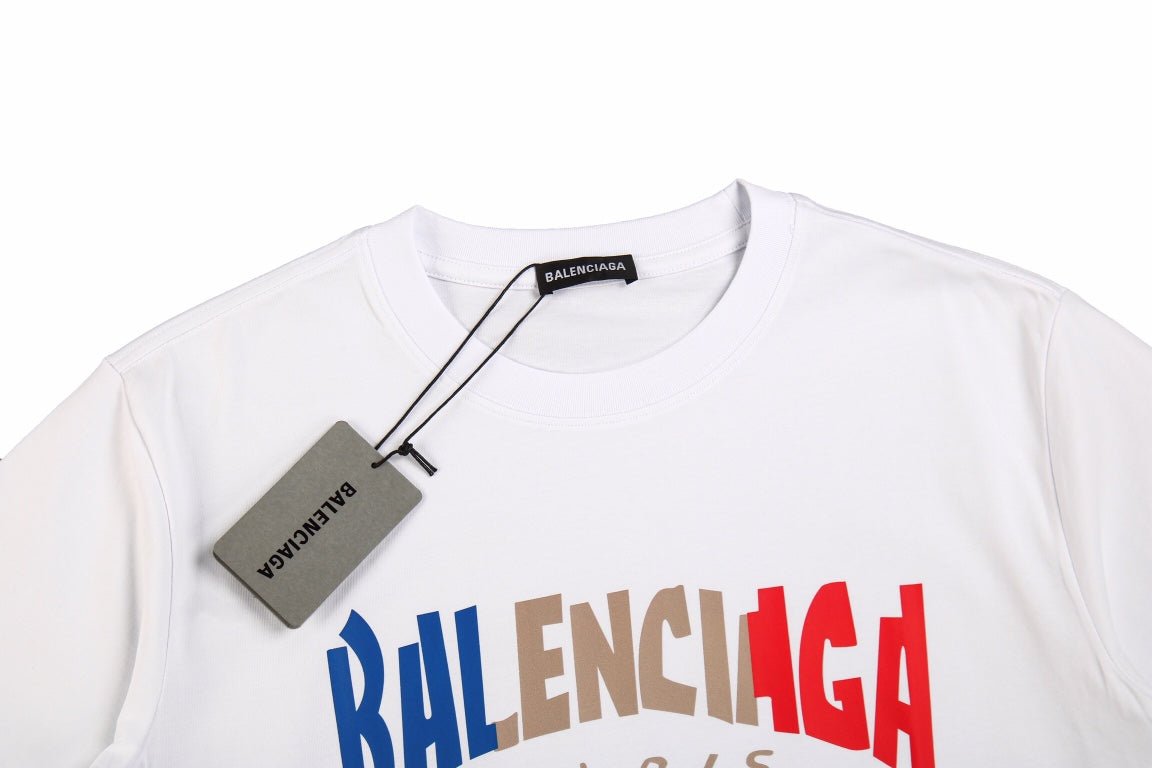 BALENCIAGA GRADIENT LOGO T-SHIRT WHITE - Phantom Kicks