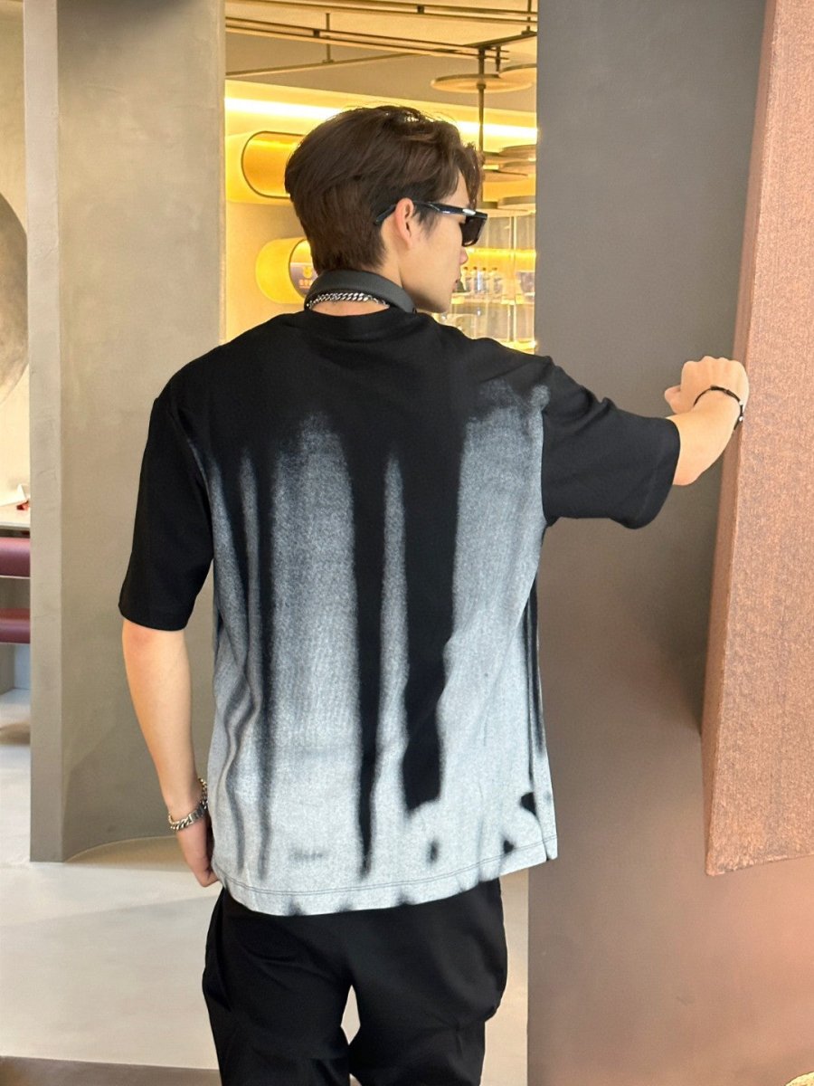 Balenciaga Gradient Stripe Black T-Shirt - Phantom Kicks
