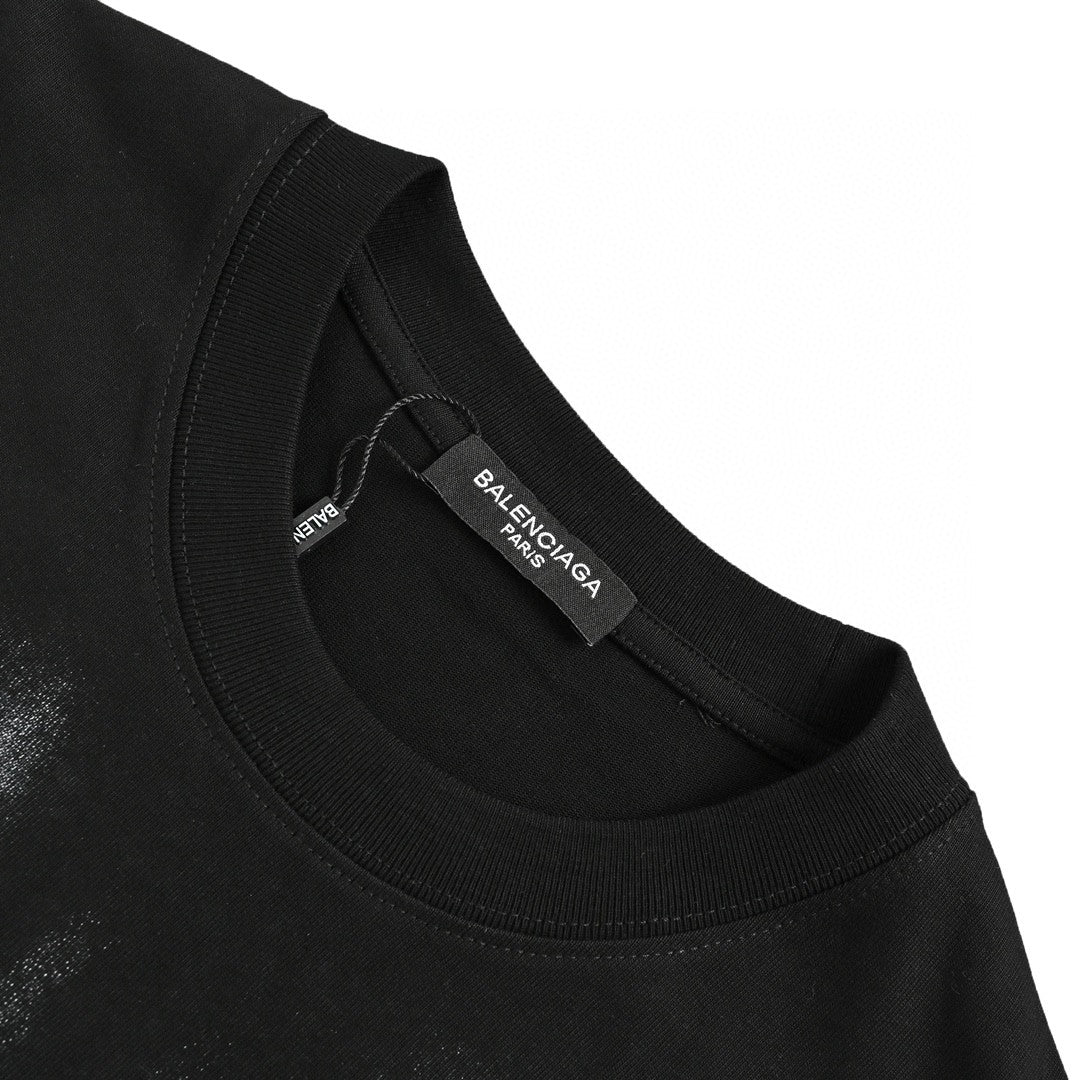 Balenciaga Gradient Stripe Black T-Shirt - Phantom Kicks