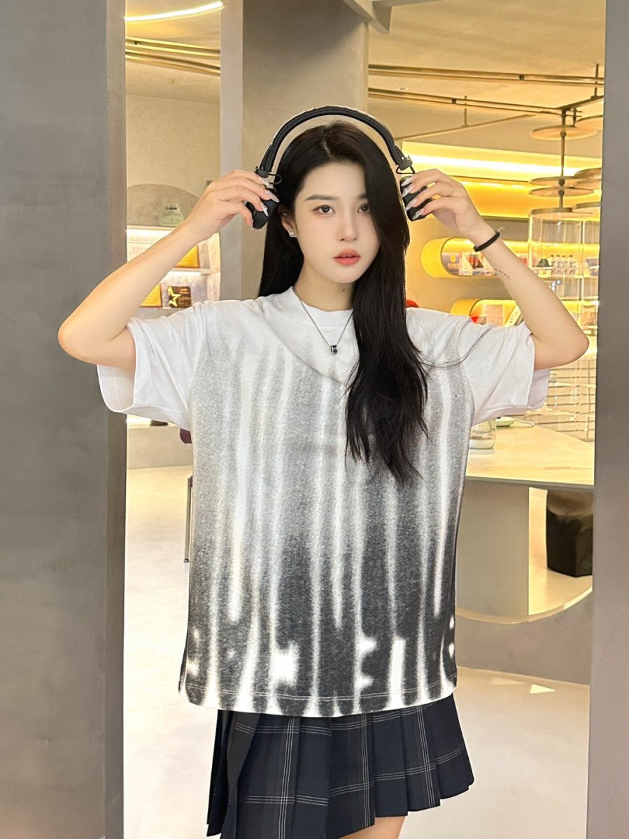 Balenciaga Gradient Stripe T-Shirt - Phantom Kicks