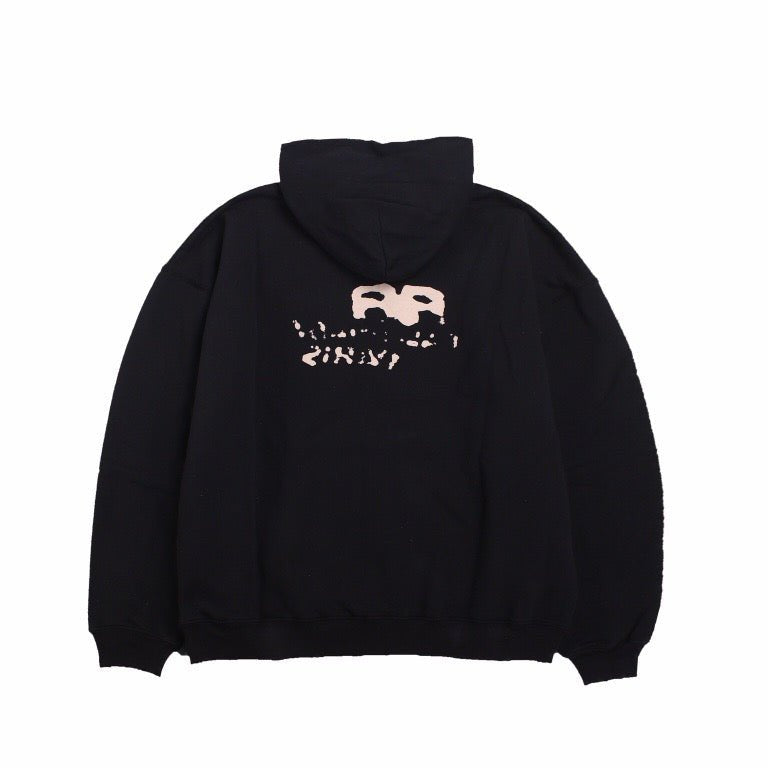 BALENCIAGA GRAFFITI LOGO HOODIE BLACK - Phantom Kicks
