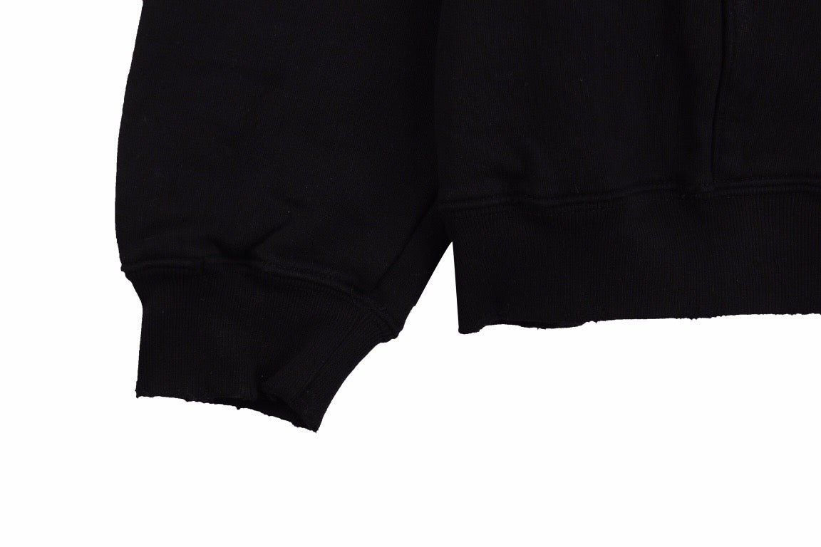 BALENCIAGA GRAFFITI LOGO HOODIE BLACK - Phantom Kicks