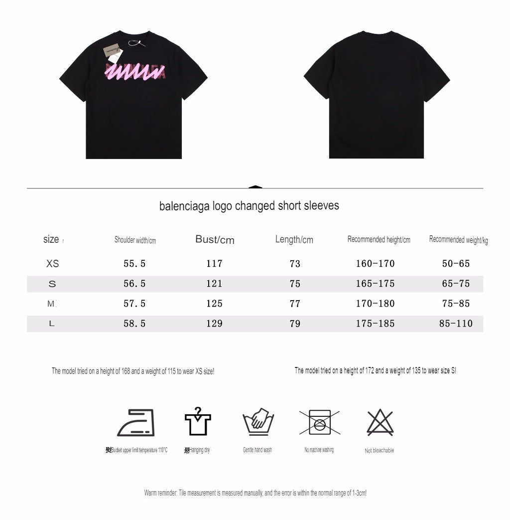 BALENCIAGA GRAFFITI LOGO T-SHIRT BLACK - Phantom Kicks