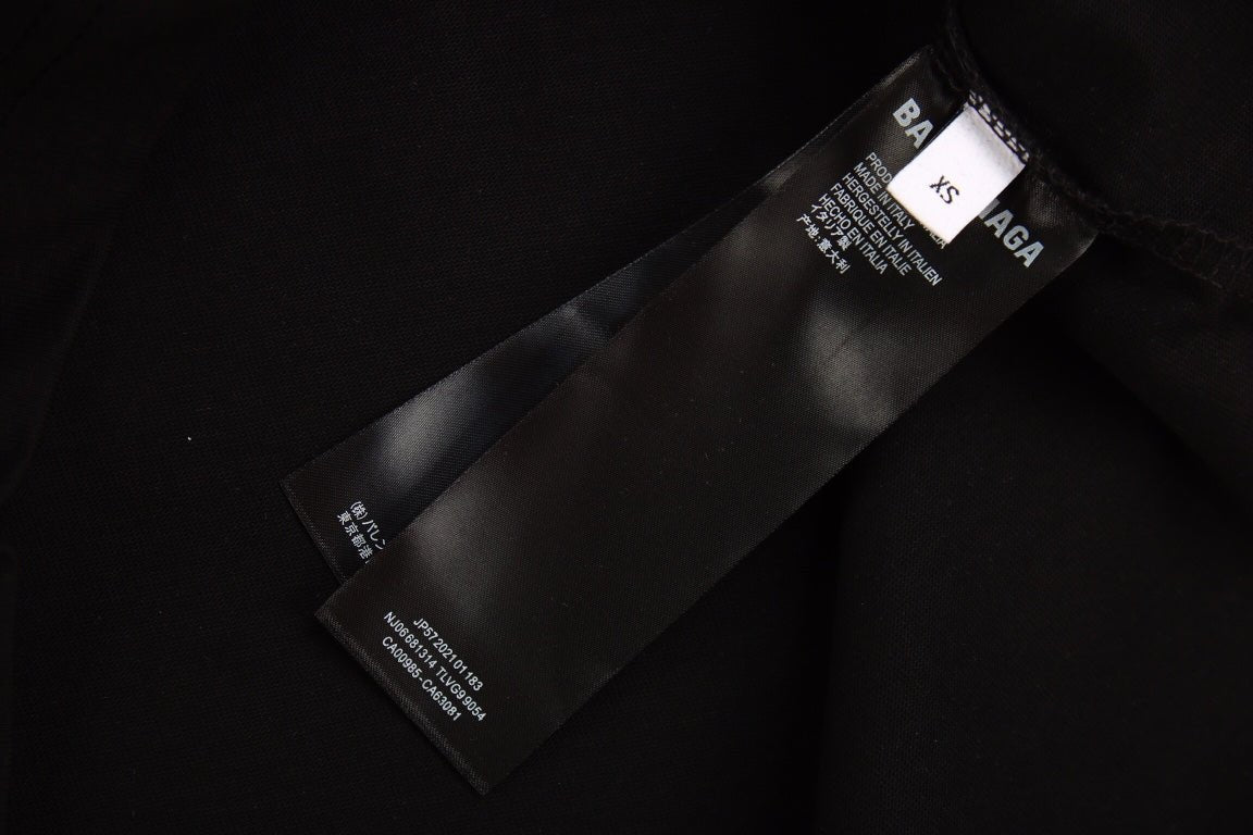 BALENCIAGA GRAFFITI LOGO T-SHIRT BLACK - Phantom Kicks