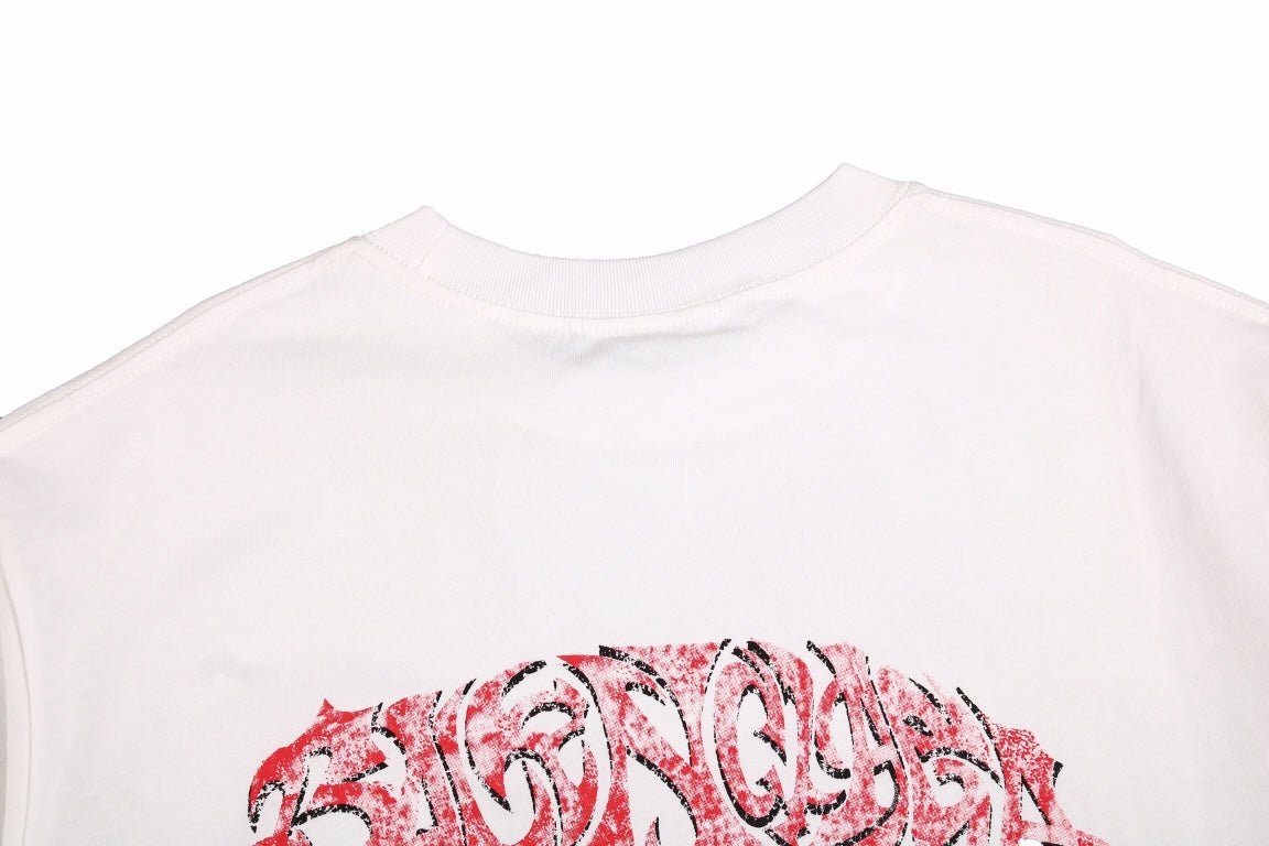 BALENCIAGA GRAFFITI LOGO T-SHIRT WHITE - Phantom Kicks