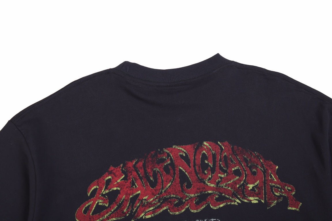 BALENCIAGA GRAFFITI T-SHIRT BLACK - Phantom Kicks