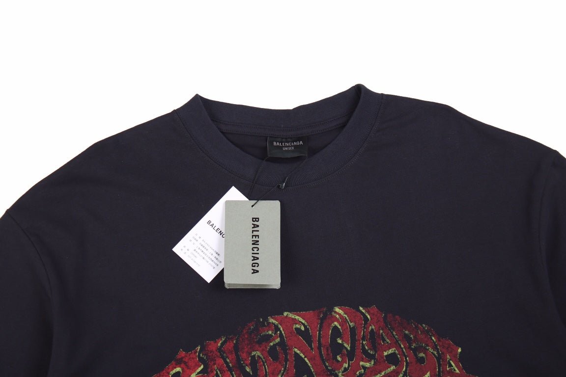BALENCIAGA GRAFFITI T-SHIRT BLACK - Phantom Kicks