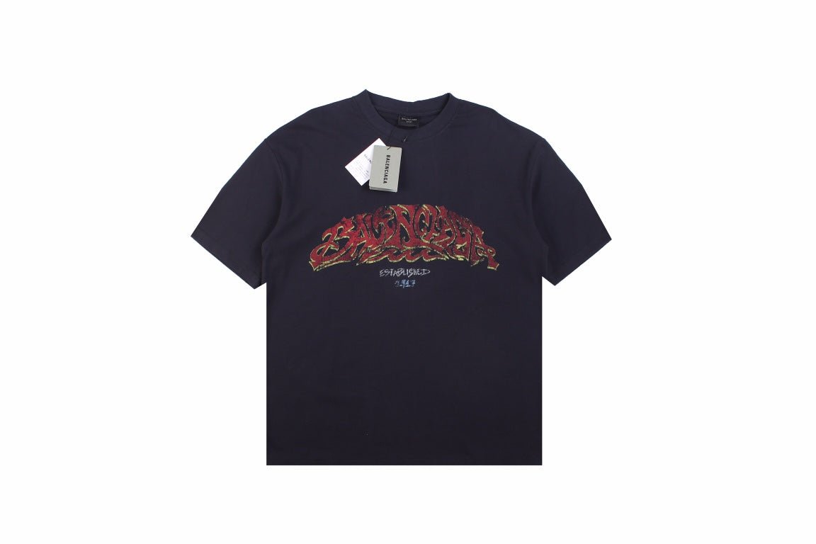BALENCIAGA GRAFFITI T-SHIRT BLACK - Phantom Kicks
