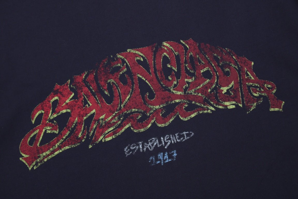 BALENCIAGA GRAFFITI T-SHIRT BLACK - Phantom Kicks