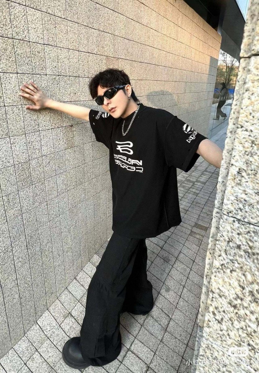 Balenciaga Graphic Black T-Shirt - Phantom Kicks