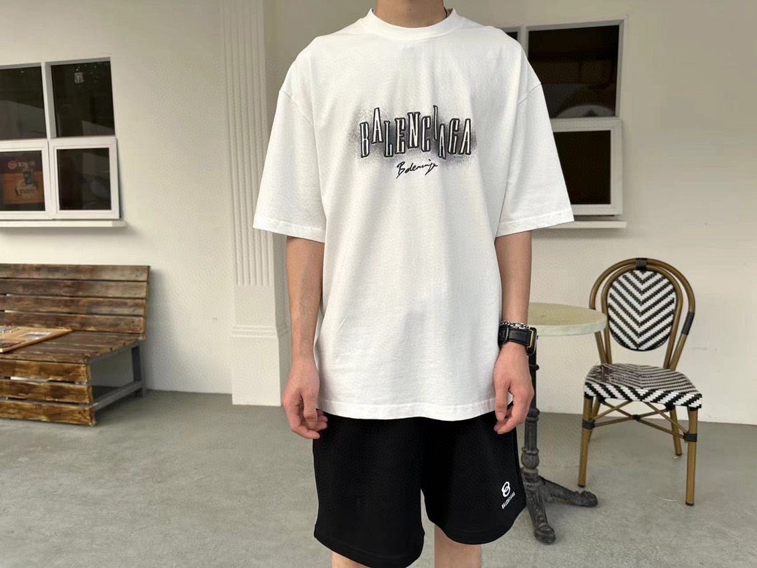 Balenciaga Graphic Logo T-Shirt - Phantom Kicks