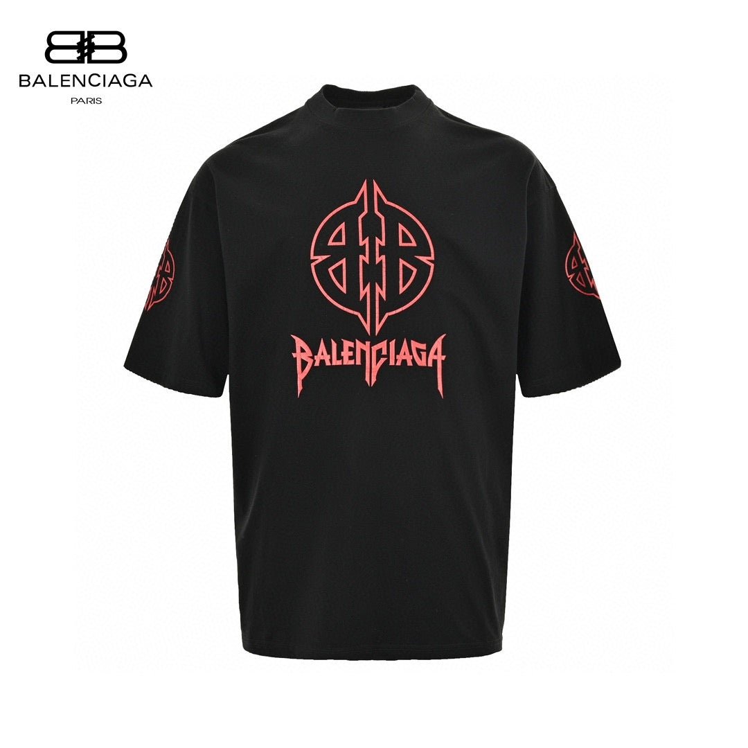 Balenciaga Graphic Logo T-Shirt (Black) - Phantom Kicks