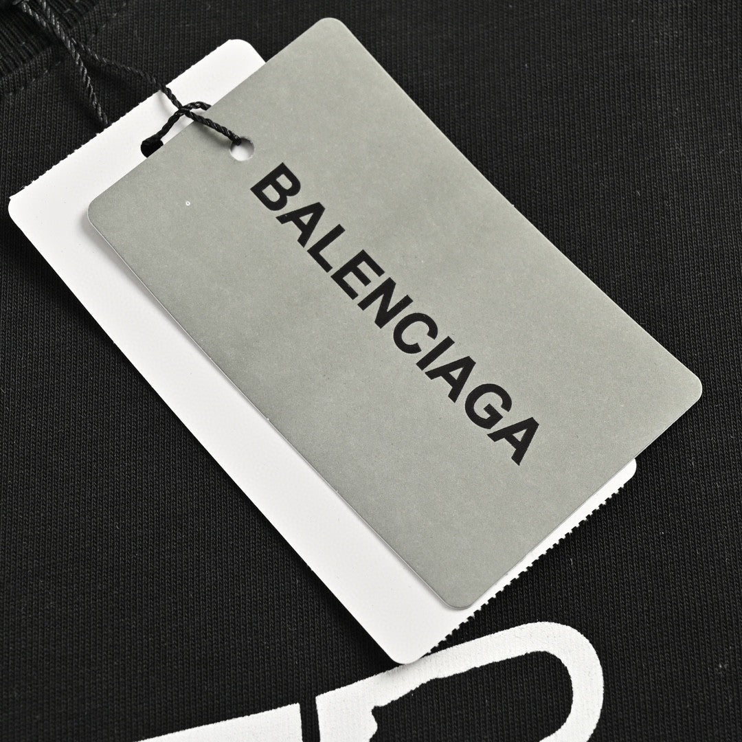 Balenciaga Graphic Logo T-Shirt (Black) - Phantom Kicks