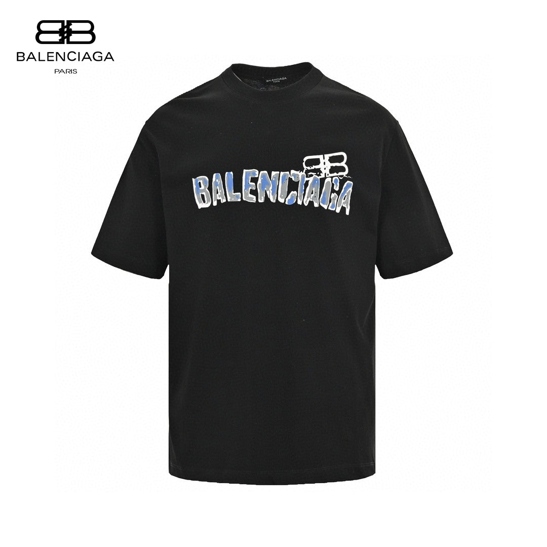 Balenciaga Graphic Logo T-Shirt (Black) - Phantom Kicks