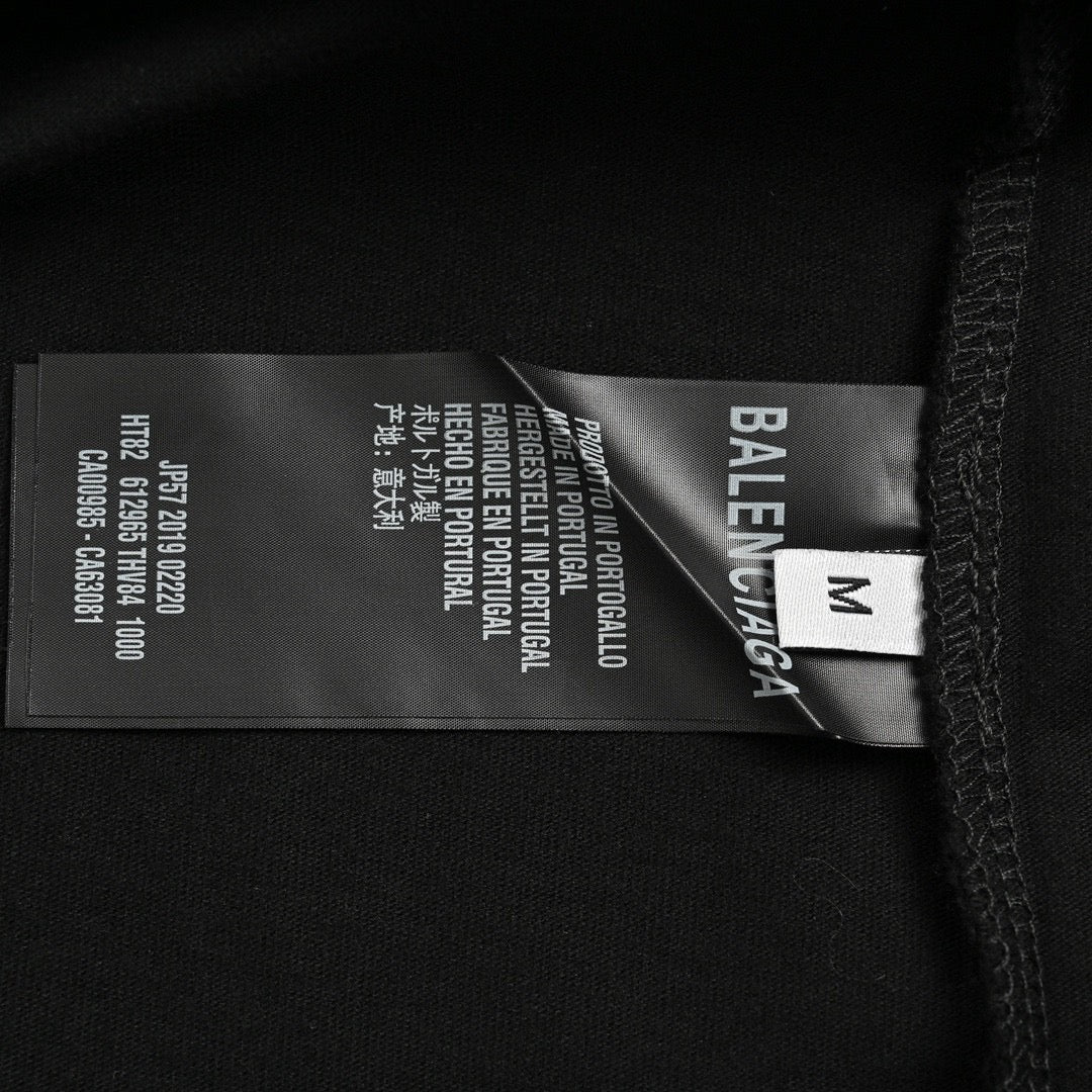 Balenciaga Graphic Logo T-Shirt (Black) - Phantom Kicks