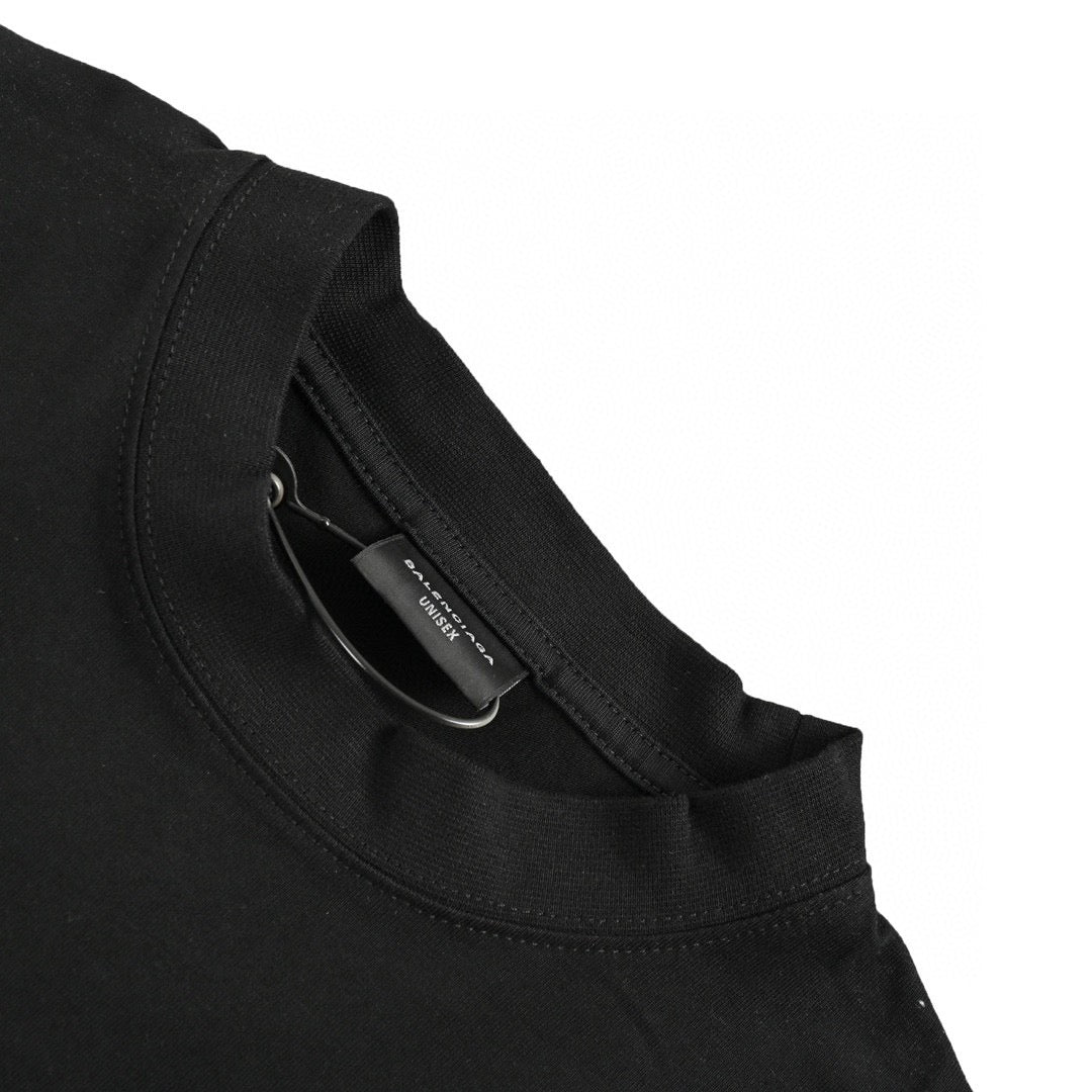 Balenciaga Graphic Logo T-Shirt (Black) - Phantom Kicks