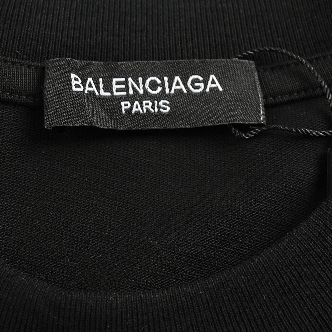 Balenciaga Graphic Logo T-Shirt (Black) - Phantom Kicks