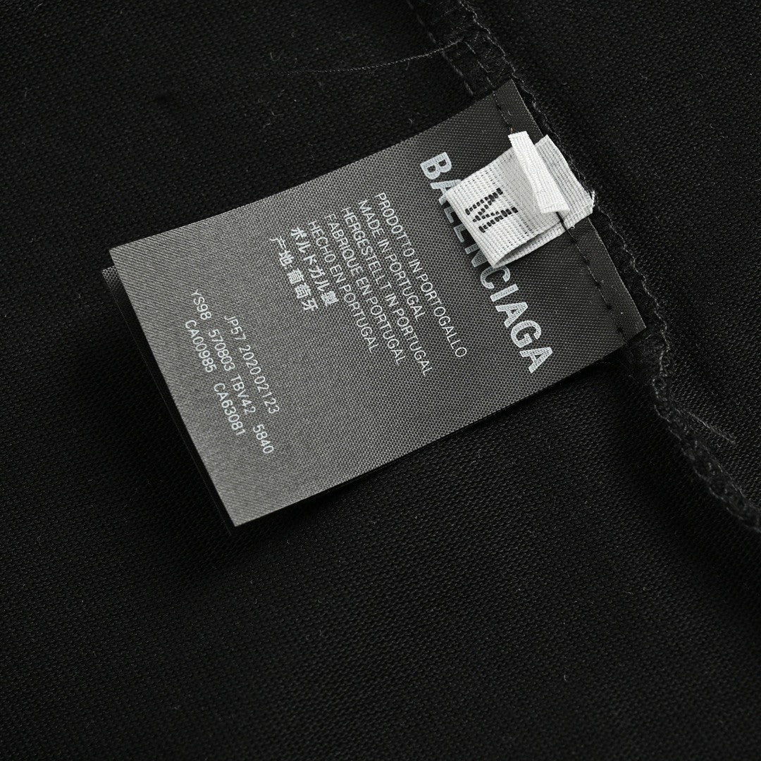 Balenciaga Graphic Logo T-Shirt (Black) - Phantom Kicks
