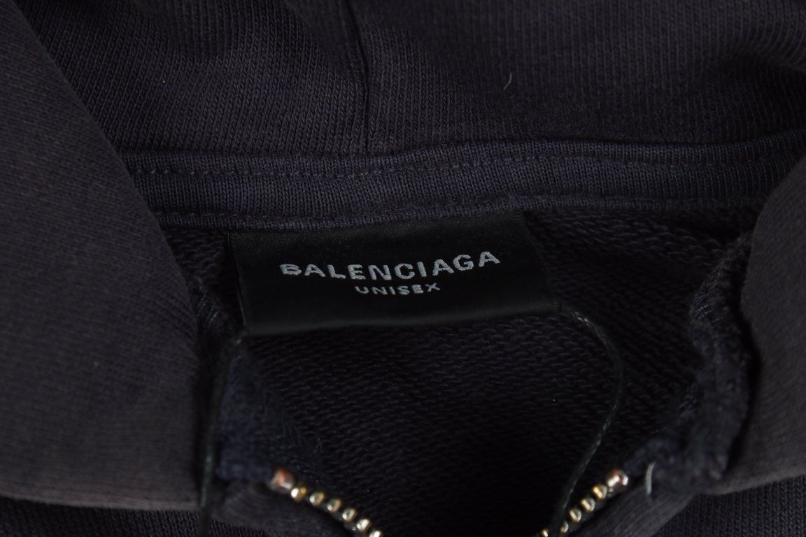 BALENCIAGA ZIP-UP HOODIE WASHED GREY - Phantom Kicks