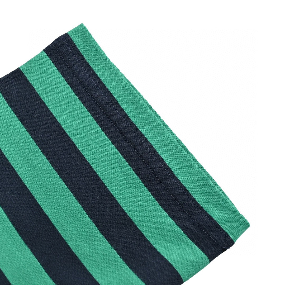 Balenciaga Green and Black Striped T-Shirt - Phantom Kicks