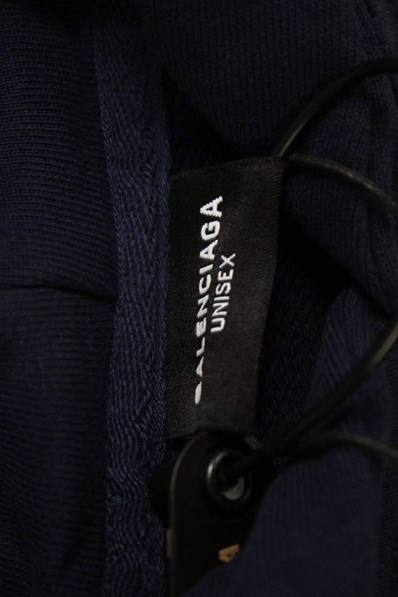 BALENCIAGA ALTERNATIVE LOGO HOODIE NAVY - Phantom Kicks