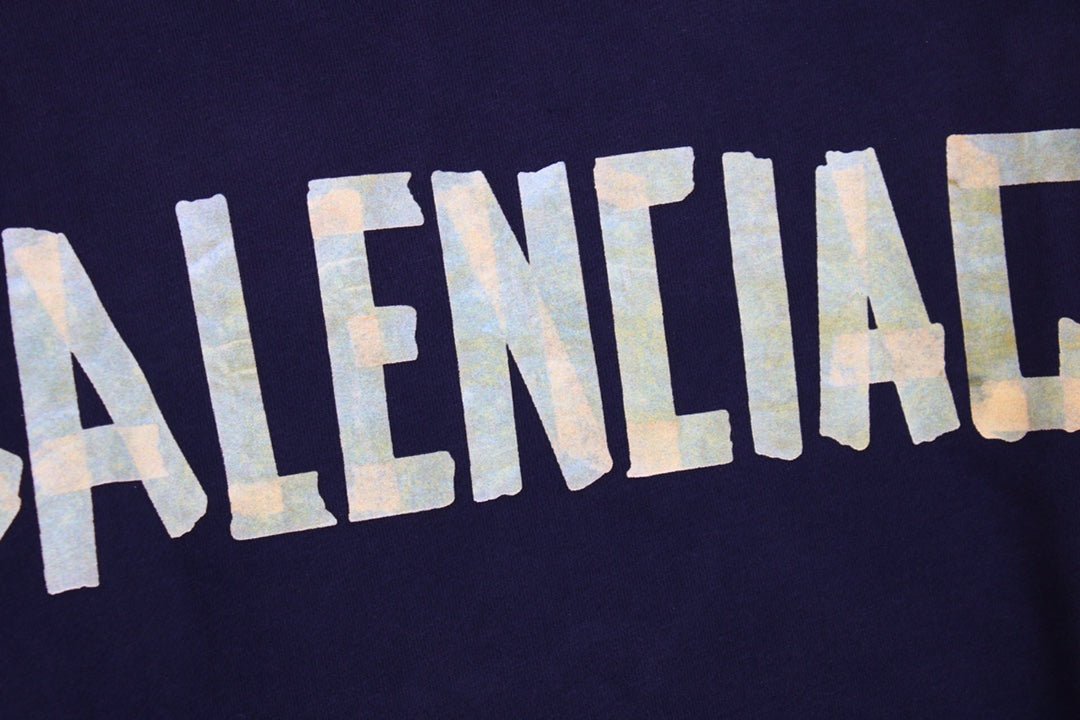 BALENCIAGA ALTERNATIVE LOGO HOODIE NAVY - Phantom Kicks