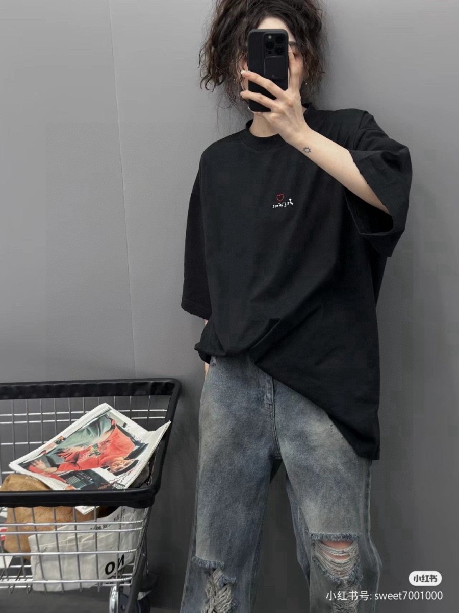 Balenciaga Je t'aime Black T-Shirt - Phantom Kicks