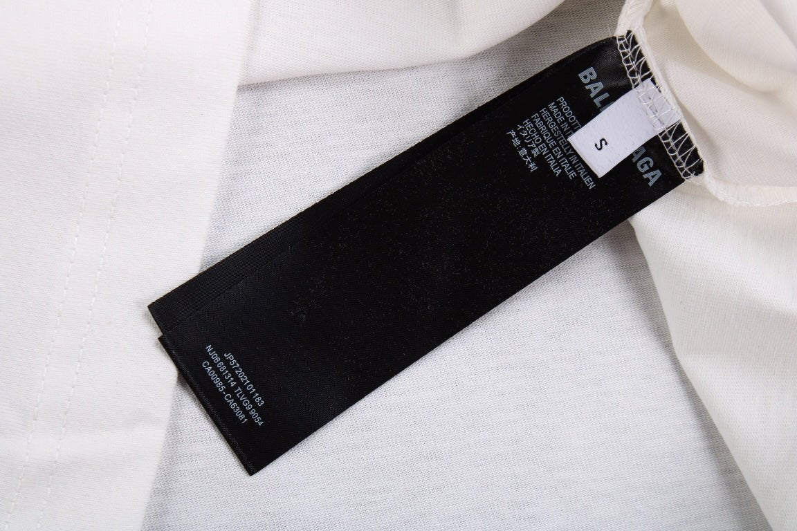 BALENCIAGA LOGO GRAPHIC T-SHIRT WHITE - Phantom Kicks