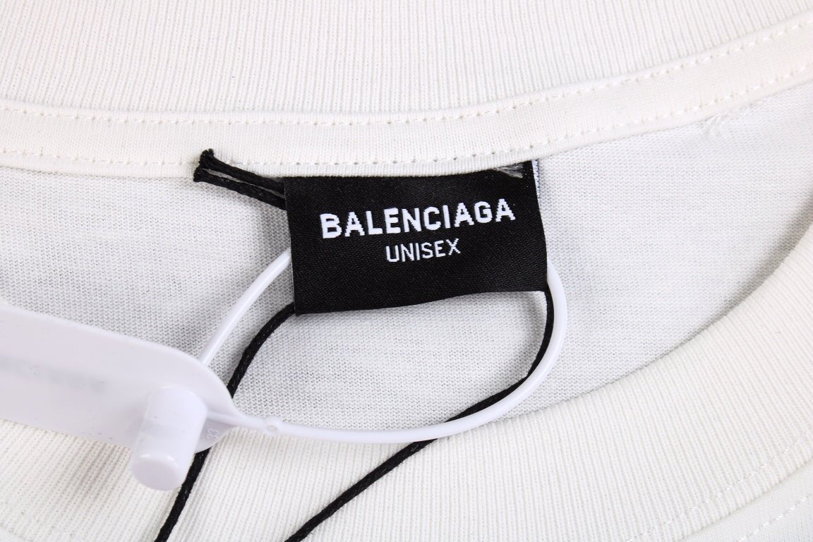BALENCIAGA LOGO GRAPHIC T-SHIRT WHITE - Phantom Kicks