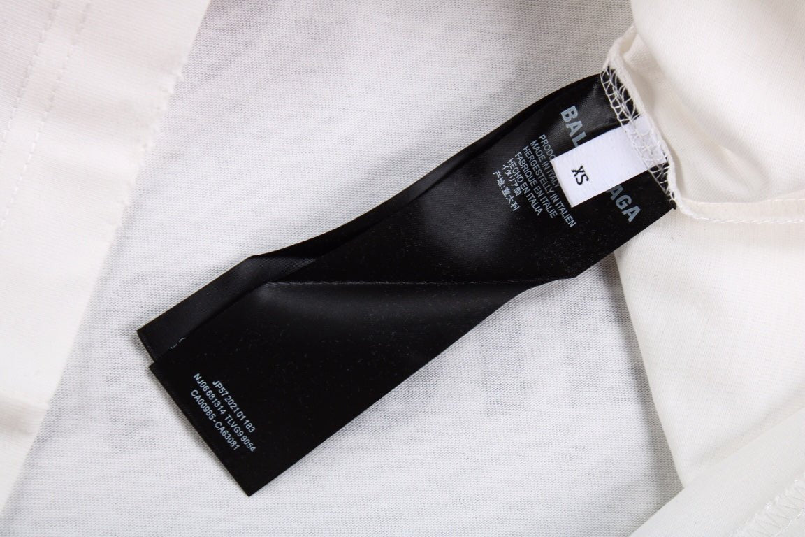 BALENCIAGA SPONSOR LOGO T-SHIRT WHITE - Phantom Kicks
