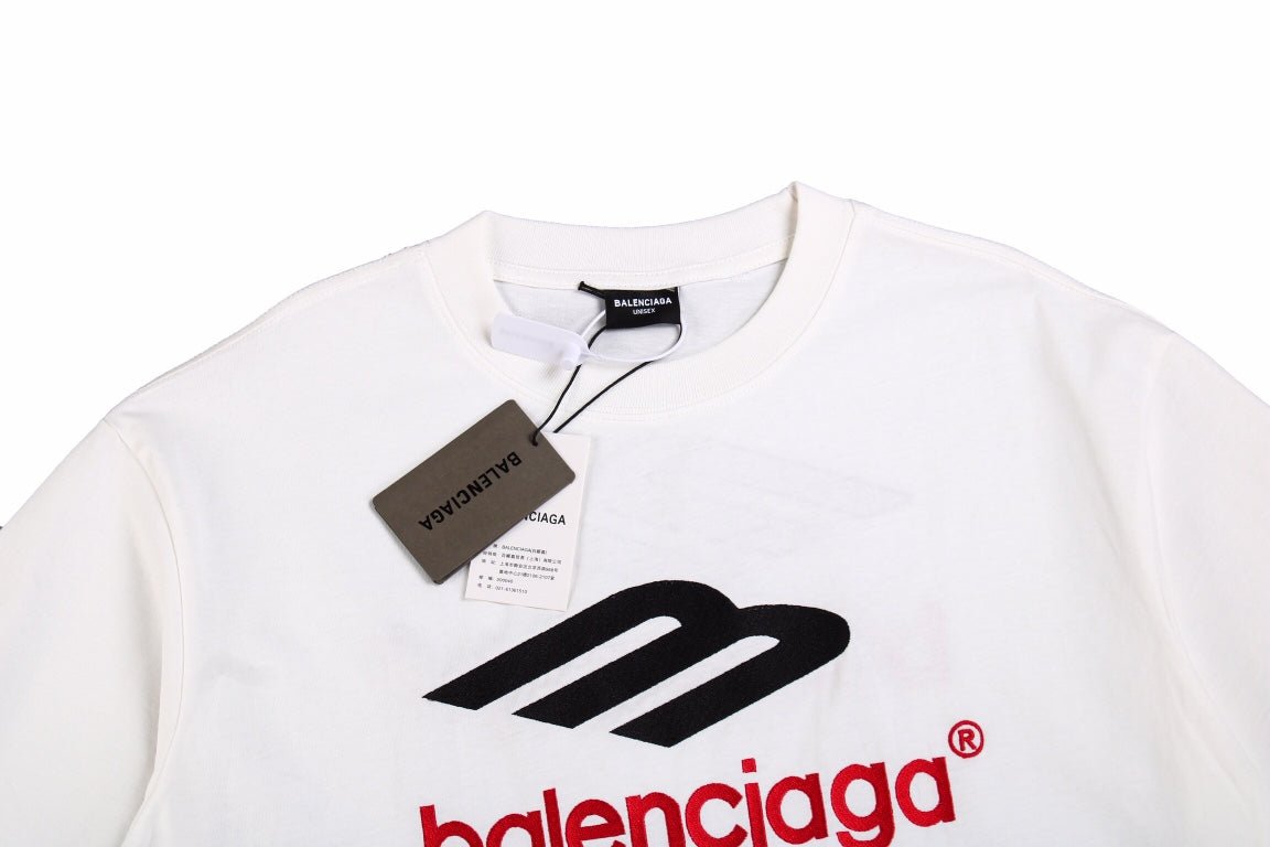 BALENCIAGA LOGO GRAPHIC T-SHIRT WHITE - Phantom Kicks