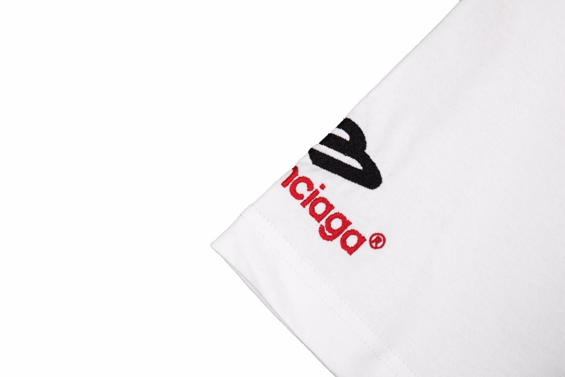 BALENCIAGA LOGO GRAPHIC T-SHIRT WHITE - Phantom Kicks