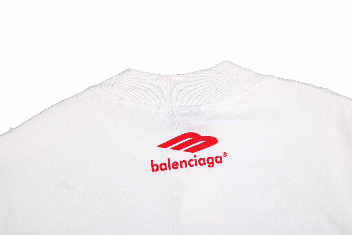 BALENCIAGA SPONSOR LOGO T-SHIRT WHITE - Phantom Kicks