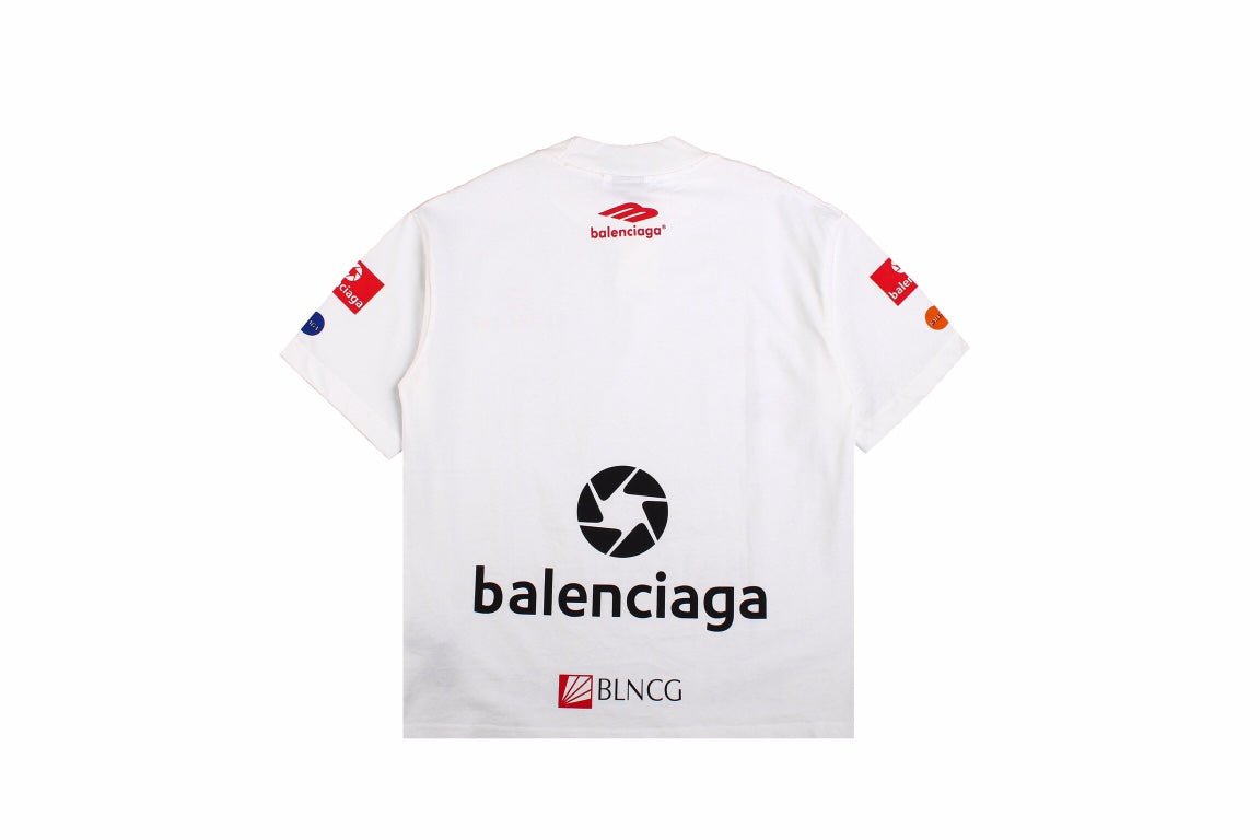 BALENCIAGA SPONSOR LOGO T-SHIRT WHITE - Phantom Kicks