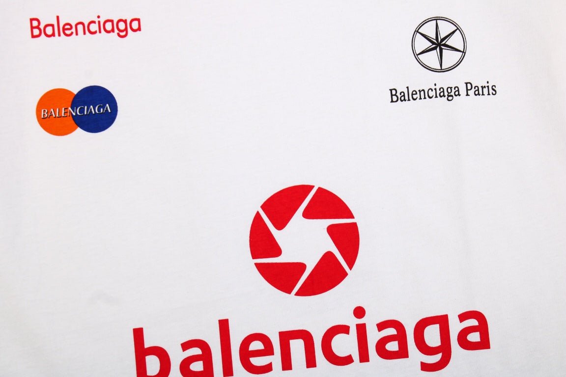 BALENCIAGA SPONSOR LOGO T-SHIRT WHITE - Phantom Kicks