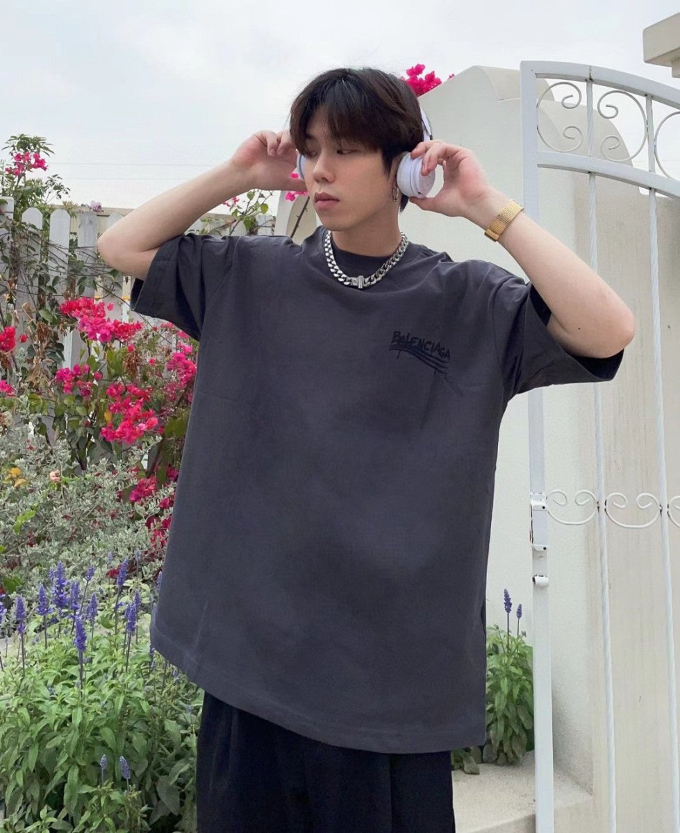 Balenciaga Logo T-Shirt - Phantom Kicks
