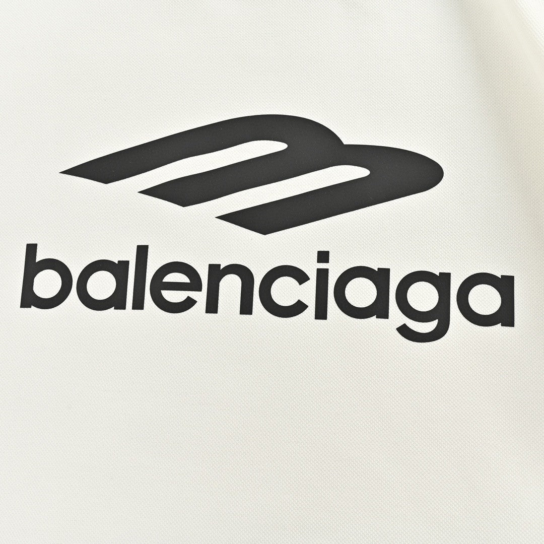 BALENCIAGA LONG SLEEVE LOGO SHIRT WHITE - Phantom Kicks